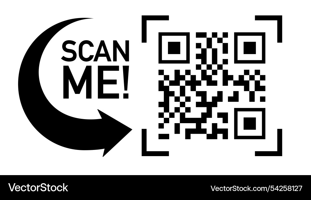 Qr code scan icon for mobile apps Qr code scan icon for mobile apps vector image