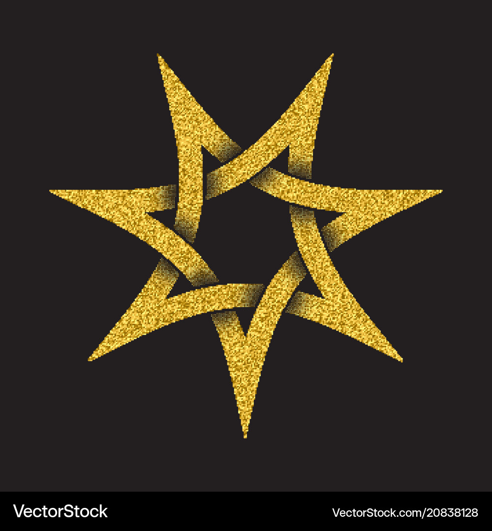 Celtic Star Symbol Vector Image