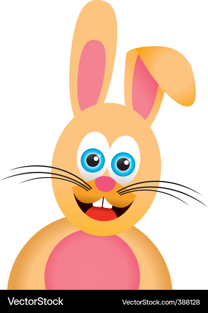 Cute Cartoon Rabbit Vector Image