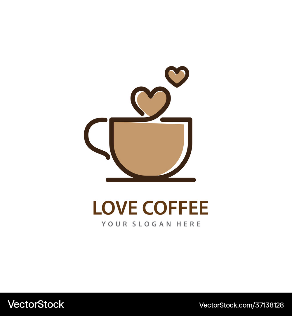 Love coffee (37138128) – Royalty-Free Vector | VectorStock, image size:1000x1080