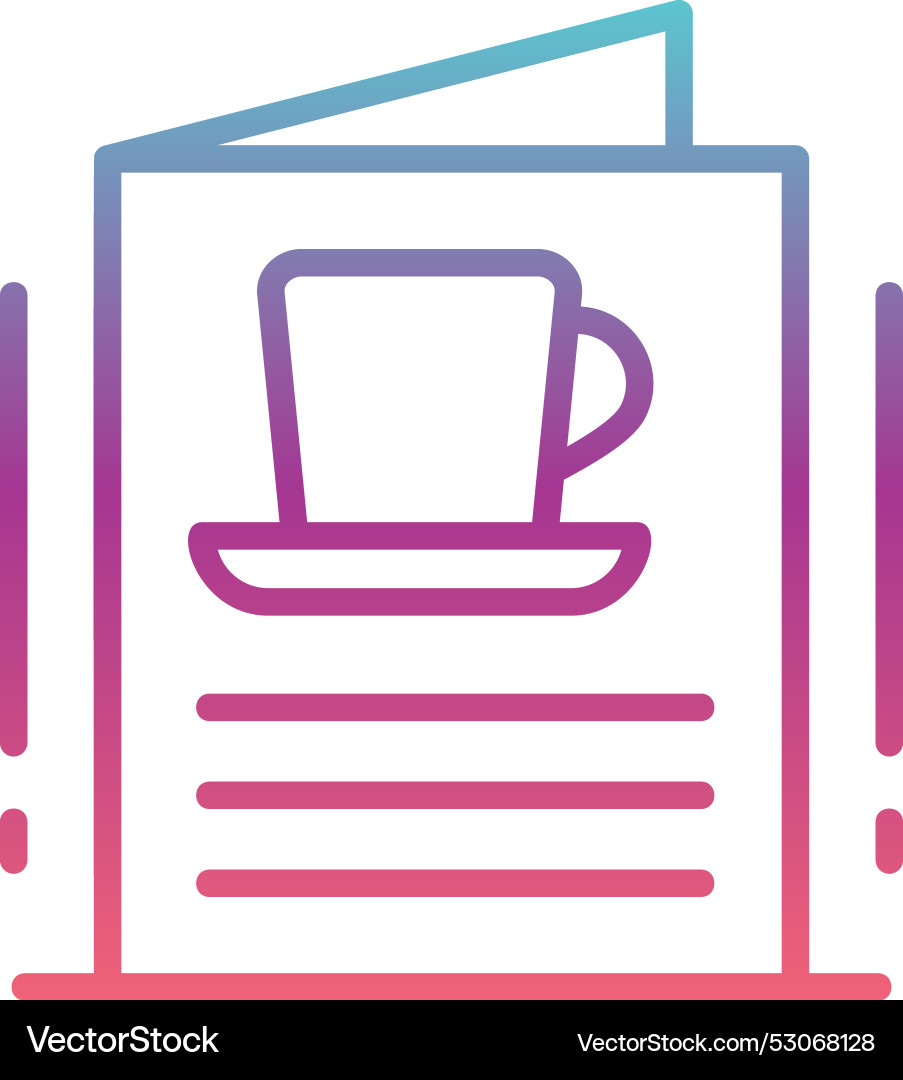 Menu line gradient design Vector Image