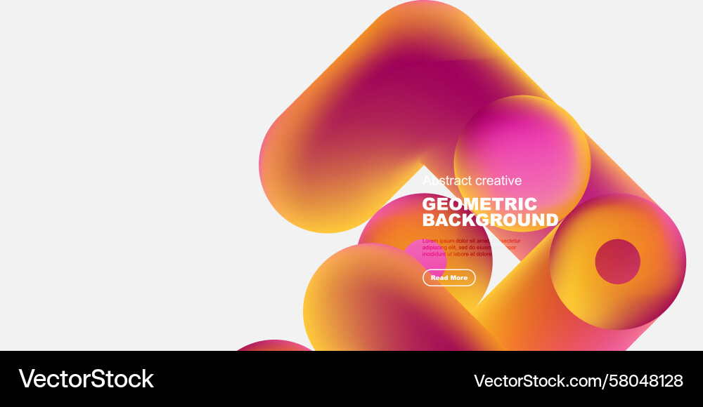 Overlapping Gradient Shapes Vector Image