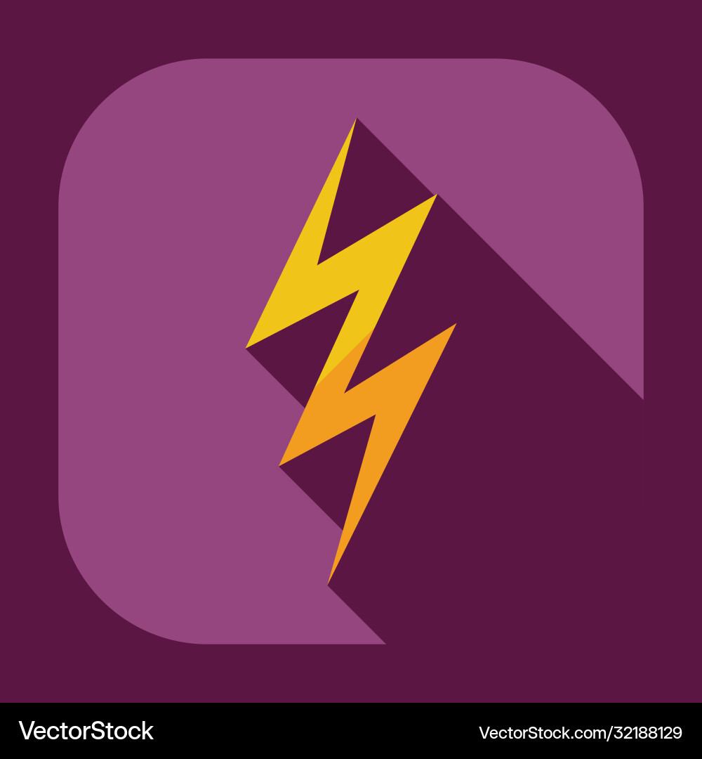 Flat modern design with shadow icons warning Vector Image