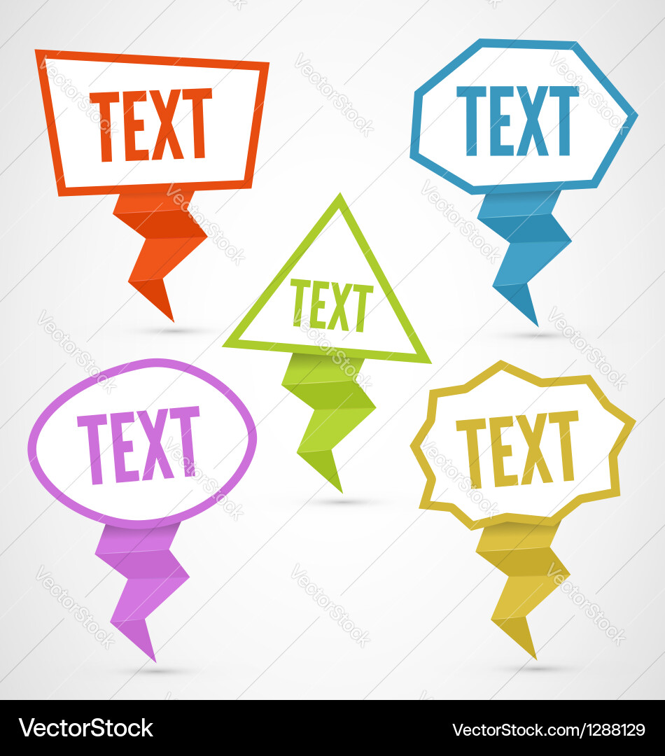 Paper pointers vector image