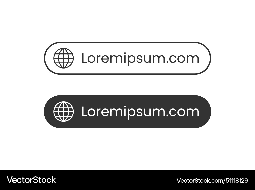 Website Navigation Button vector image