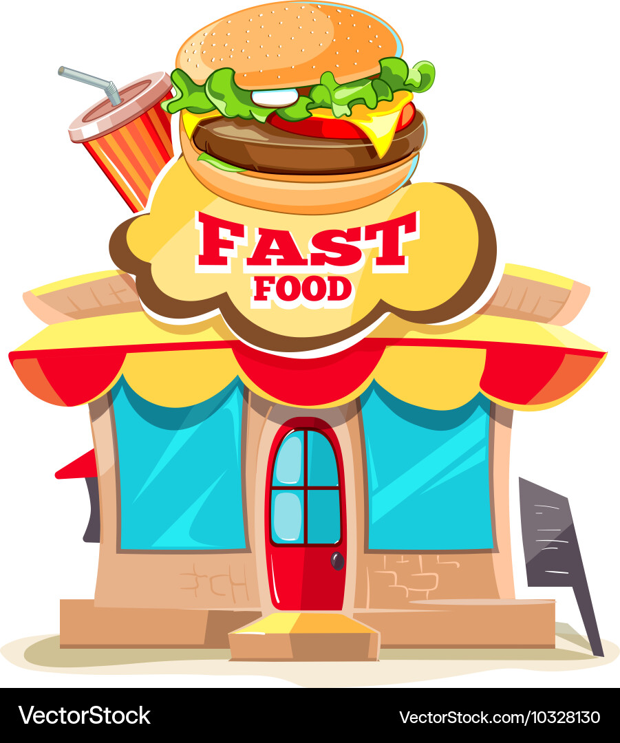 Fast food restaurant Royalty Free Vector Image
