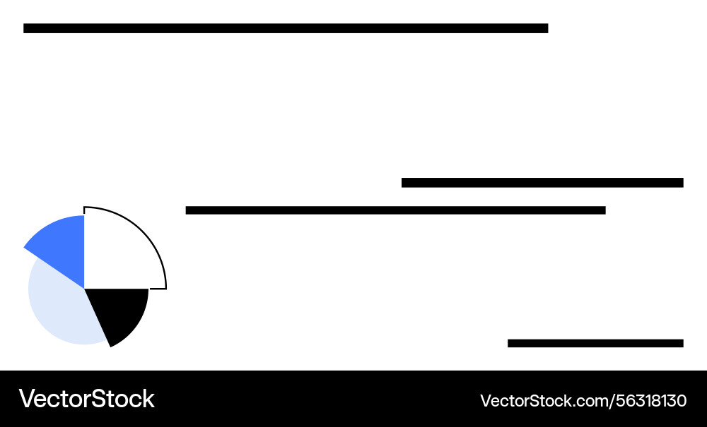 Minimalist Data Comparison Chart vector image