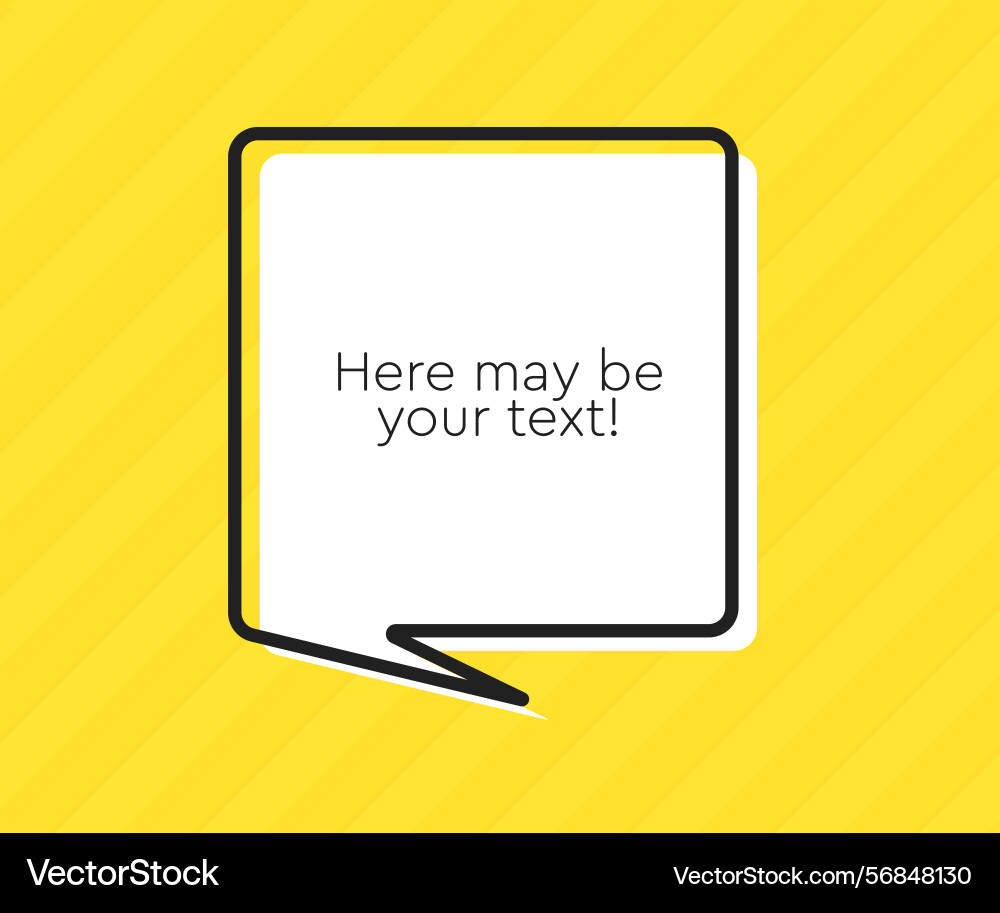 Speech bubble space for quote text frame message Speech bubble space for quote text frame message vector image
