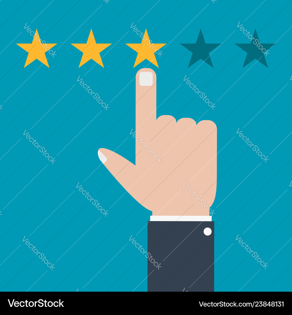Customer review and feedback concept Customer review and feedback concept vector image