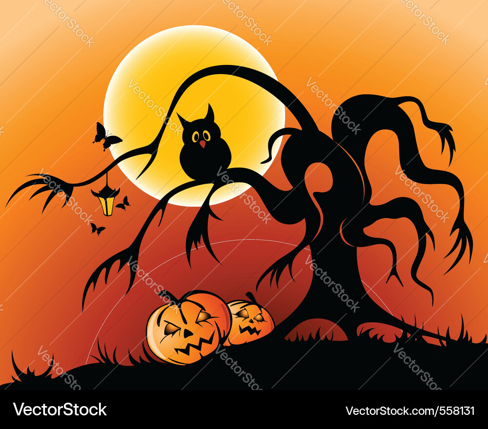 Halloween background Vector Image