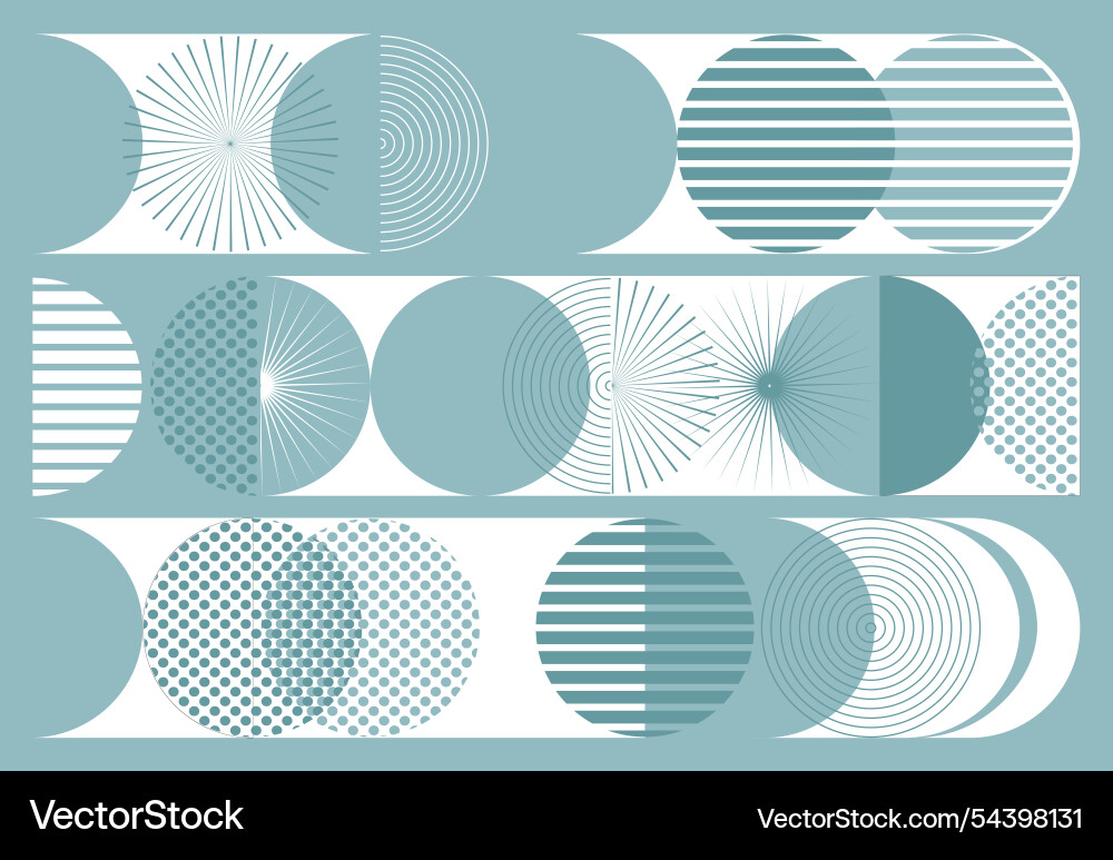 Modern abstract background blue rounded patterns Modern abstract background blue rounded patterns vector image