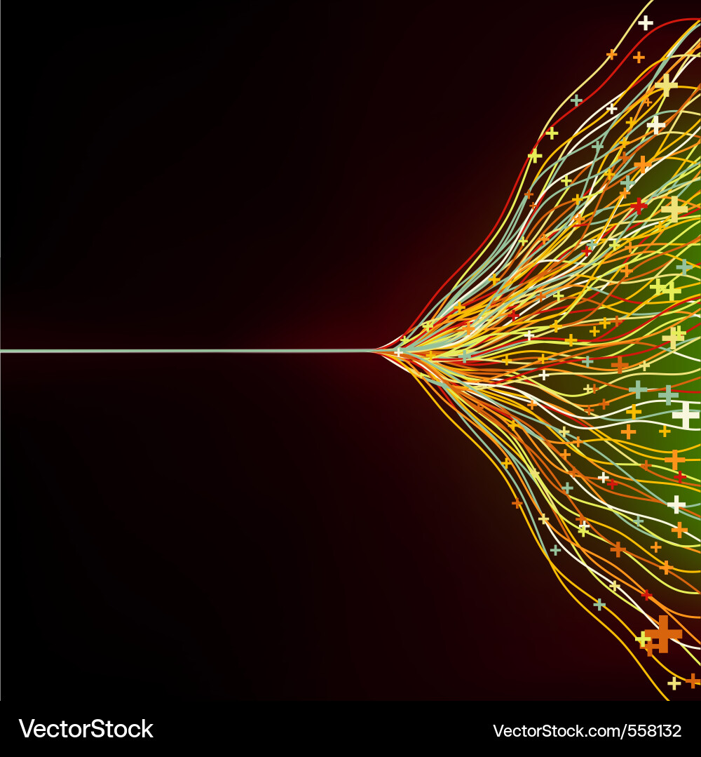 Abstract Glowing Rays Background vector image