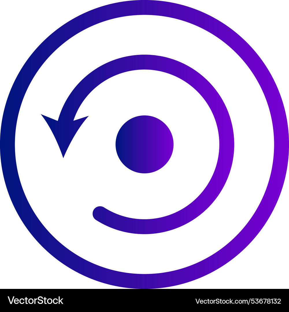 Black round sync refresh or webpage reload arrow Black round sync refresh or webpage reload arrow vector image