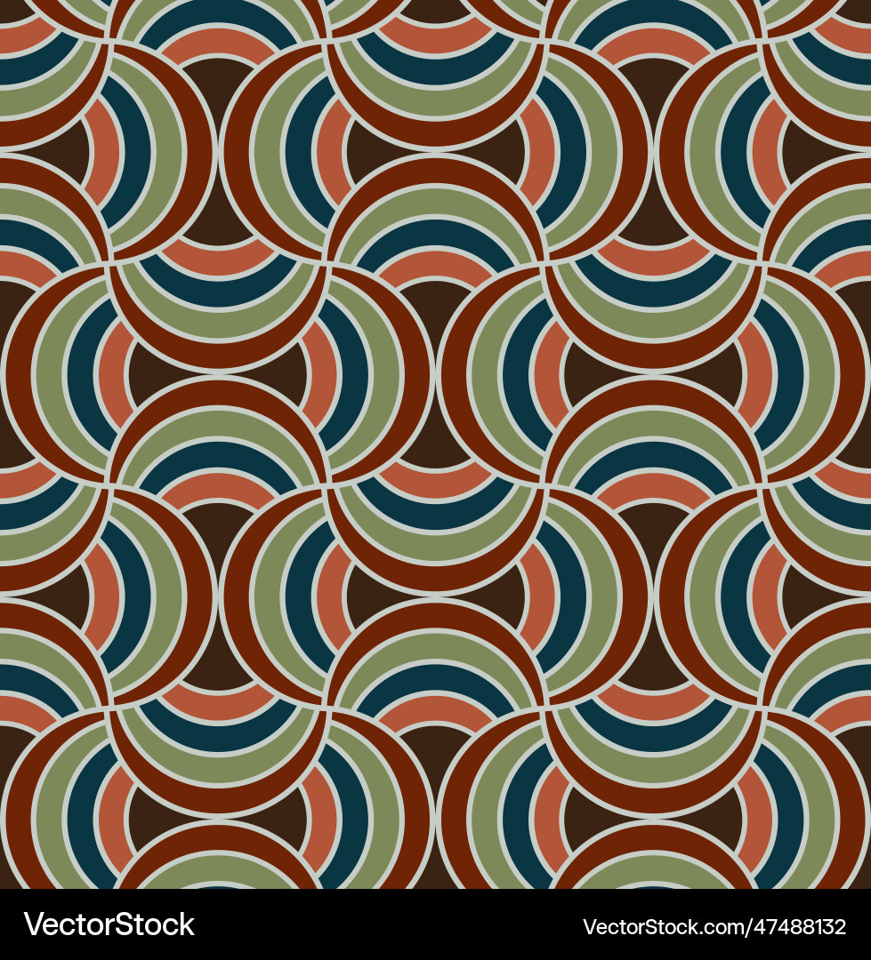 Earth tone dynamic circles pattern Earth tone dynamic circles pattern vector image
