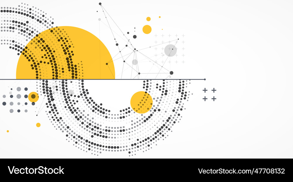 Halftone theme science abstract background vector image