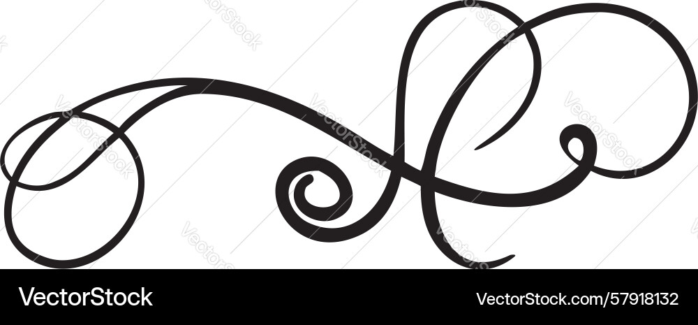 Intricate swirl circle frame element design Vector Image