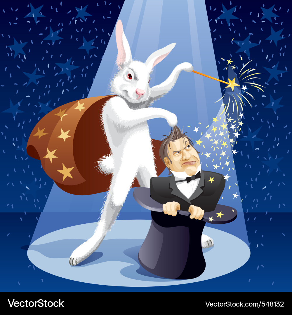Magician Performance Vector Image