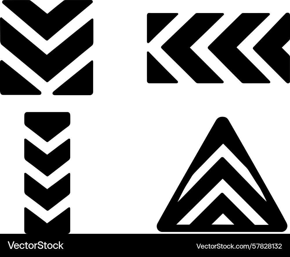 Unique geometric shapes create dynamic patterns Unique geometric shapes create dynamic patterns vector image