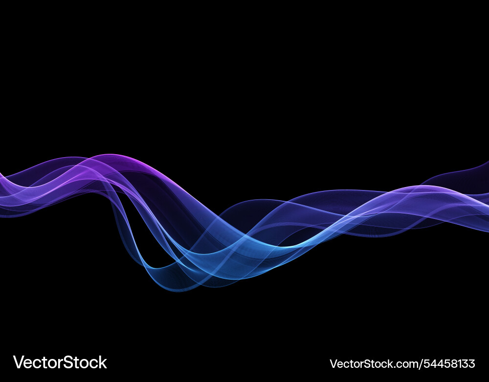 Abstract transparent wave perfect for backgrounds Vector Image