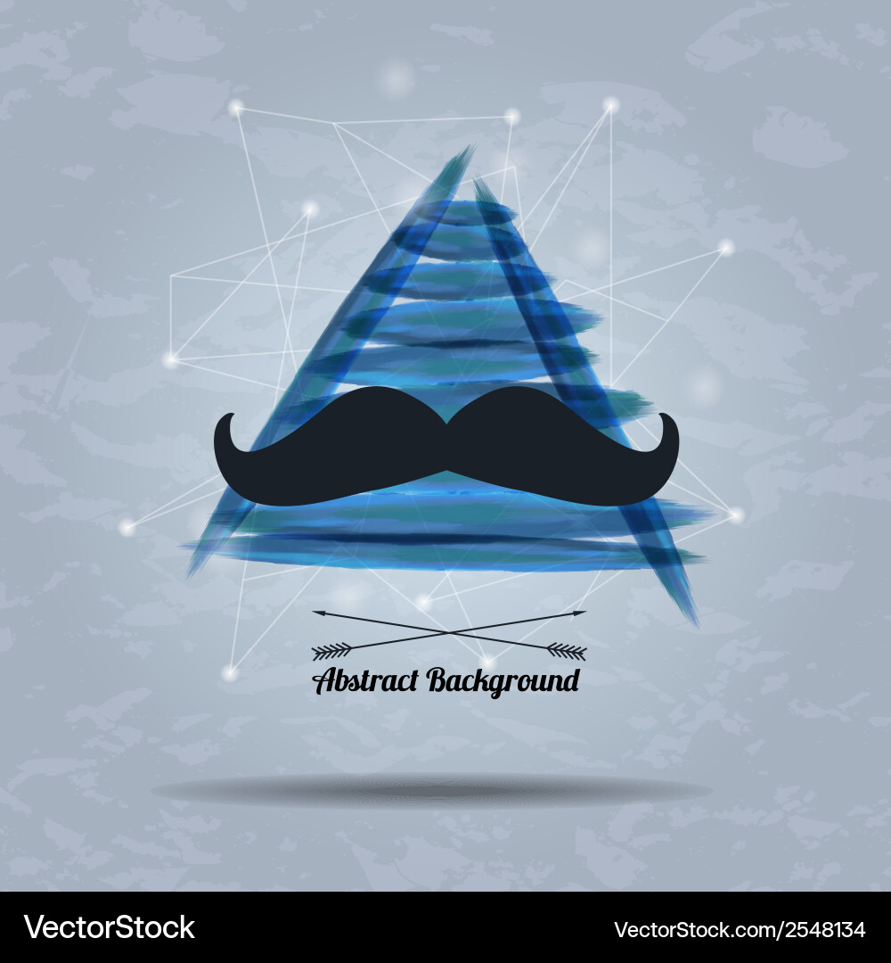 Abstract hipster background with triangle vector image