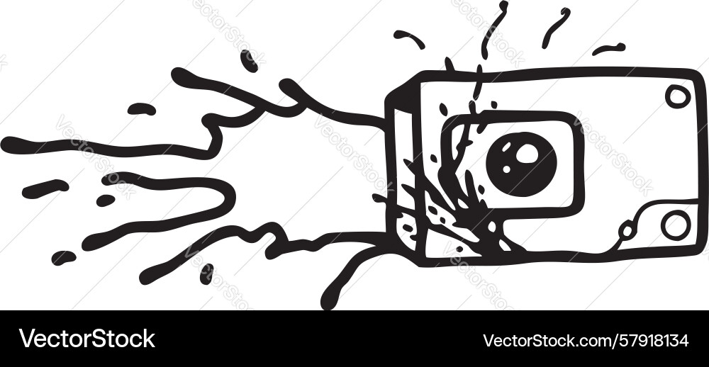 Dynamic camera flash burst effect design Vector Image