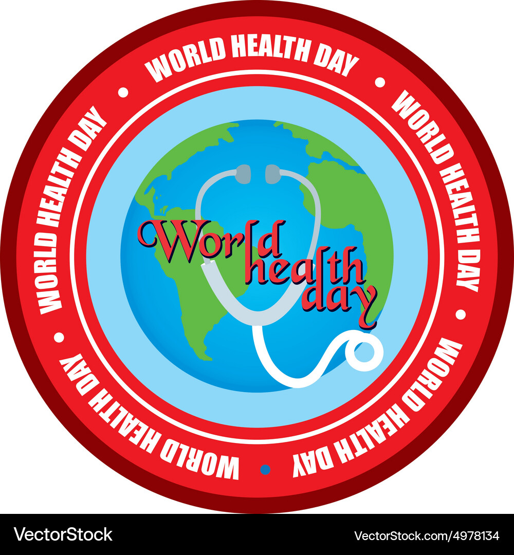 Isolated label with text and elements for world Vector Image