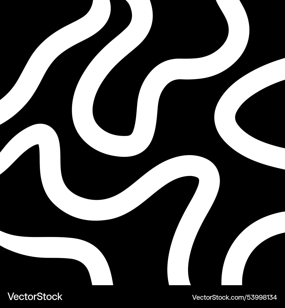 Minimal hand drawn swirl pattern design vector image