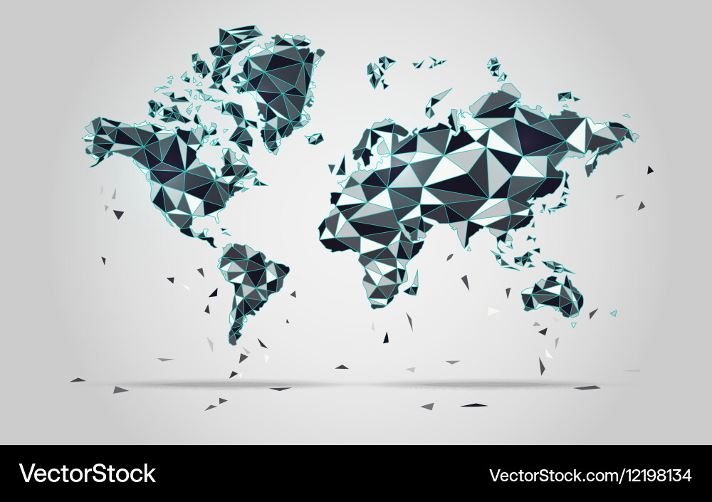 Polygonmap preview Vector Image