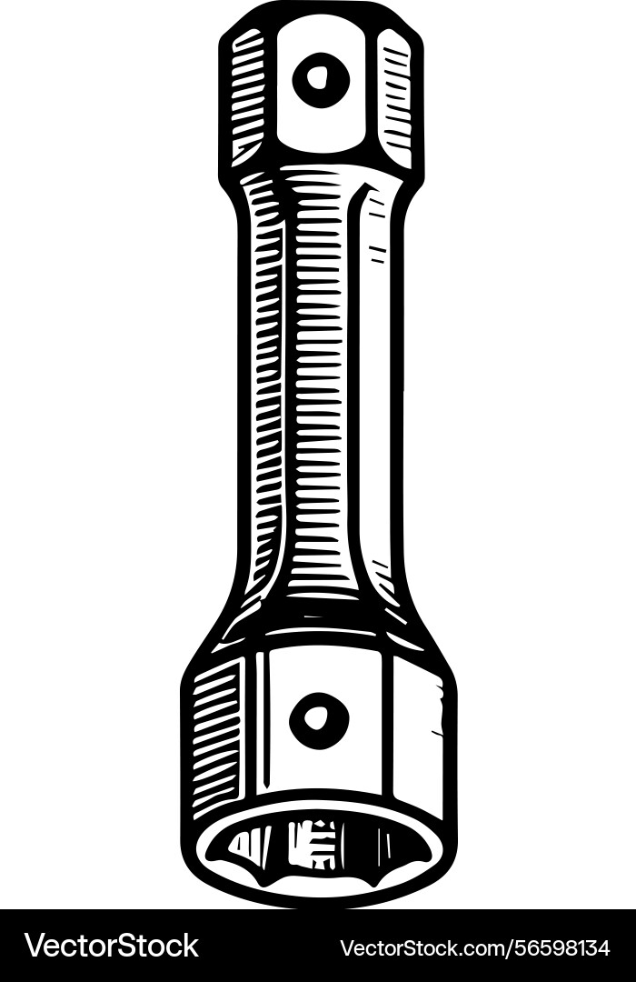 Simple icon of a socket set logo design Simple icon of a socket set logo design vector image
