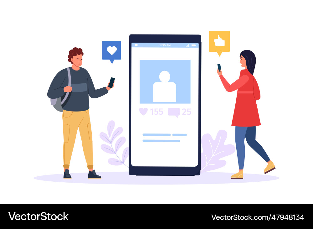 Social media marketing digital smartphone Social media marketing digital smartphone vector image