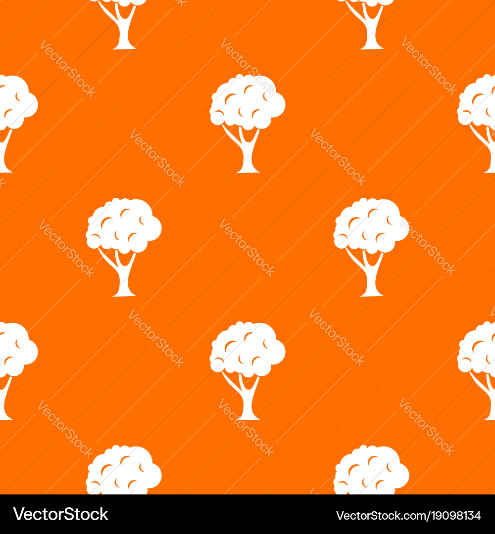 Tree pattern seamless vector image