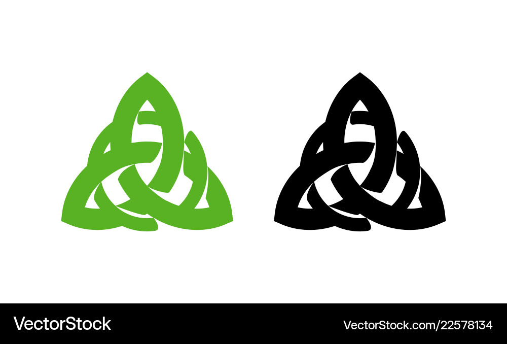 Triquetra wiccan pagan symbol from charmed Triquetra wiccan pagan symbol from charmed vector image