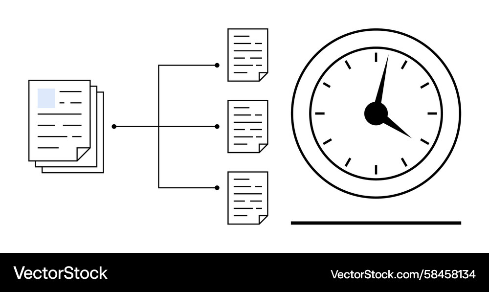 Workflow & Time Management Concept Vector Image