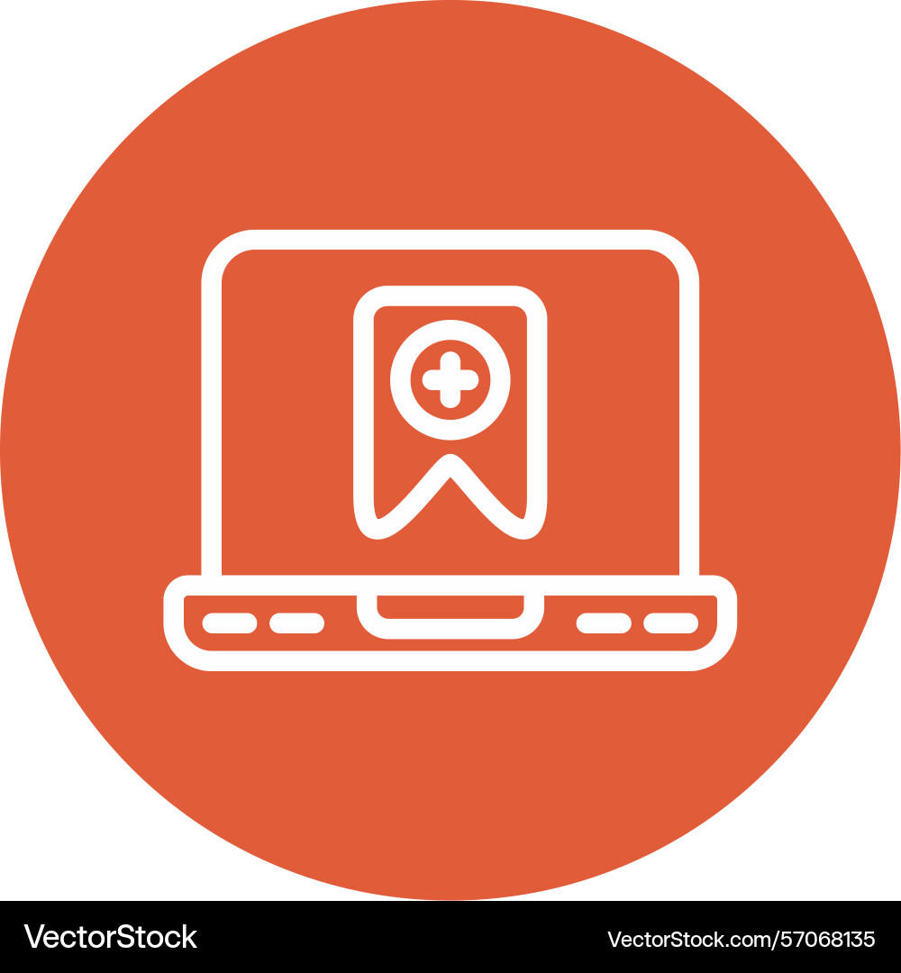 Save for later line circle style icon design Vector Image