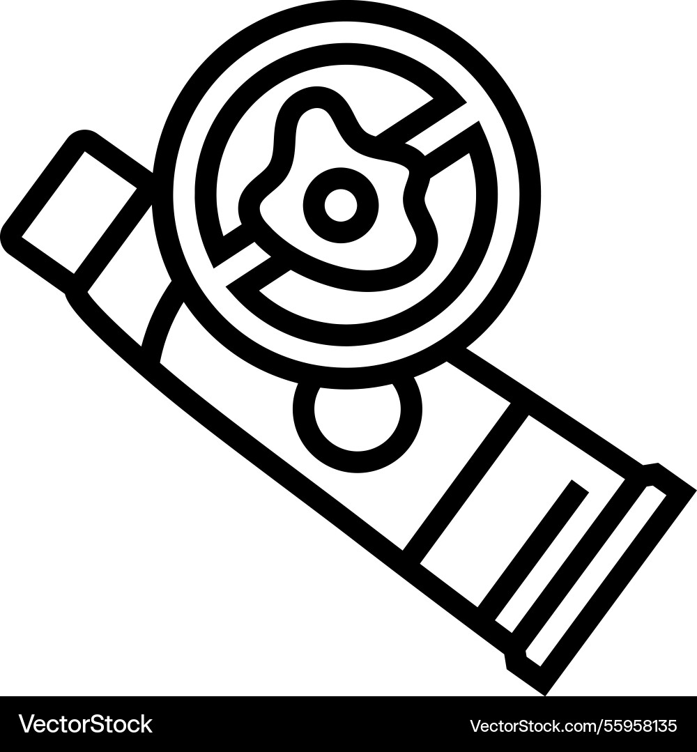 Using antibacterial toothpaste line icon Vector Image