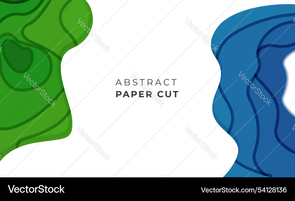 Papercut design background with overlap layer 3d Papercut design background with overlap layer 3d Vector Image
