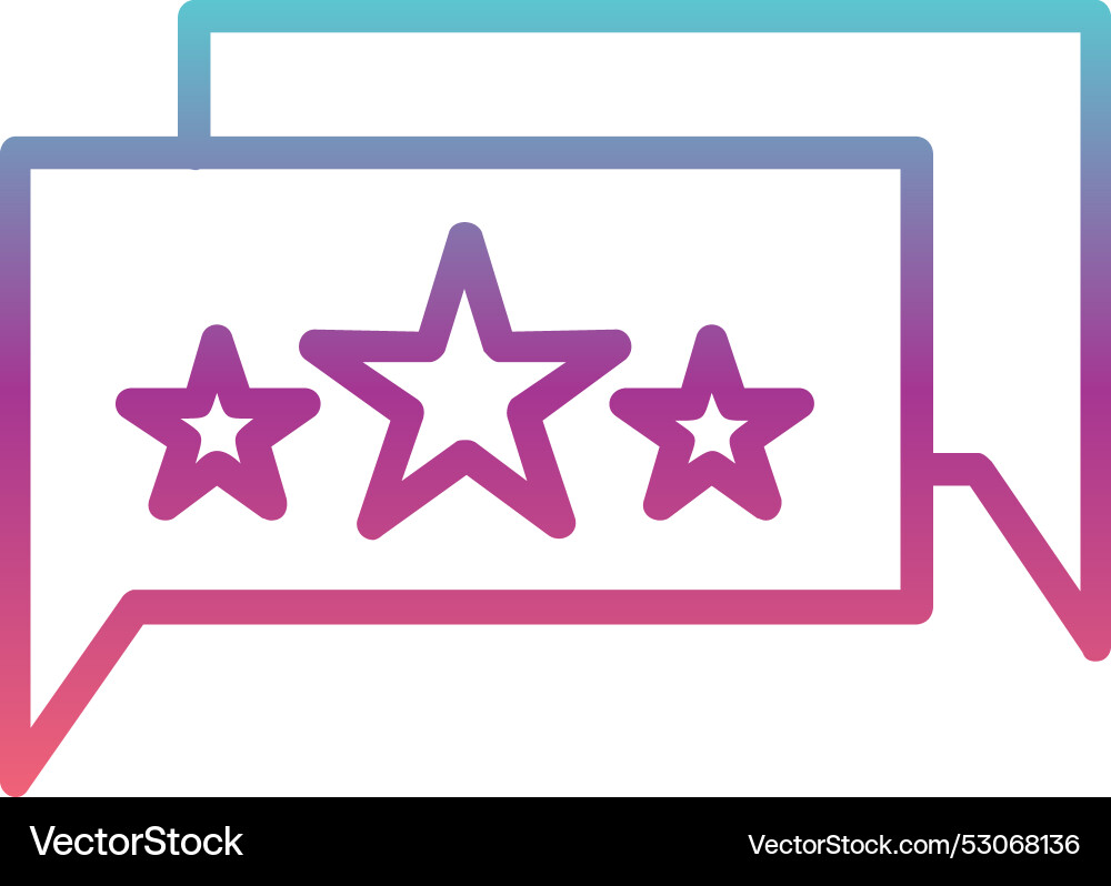 Rating line gradient design Vector Image