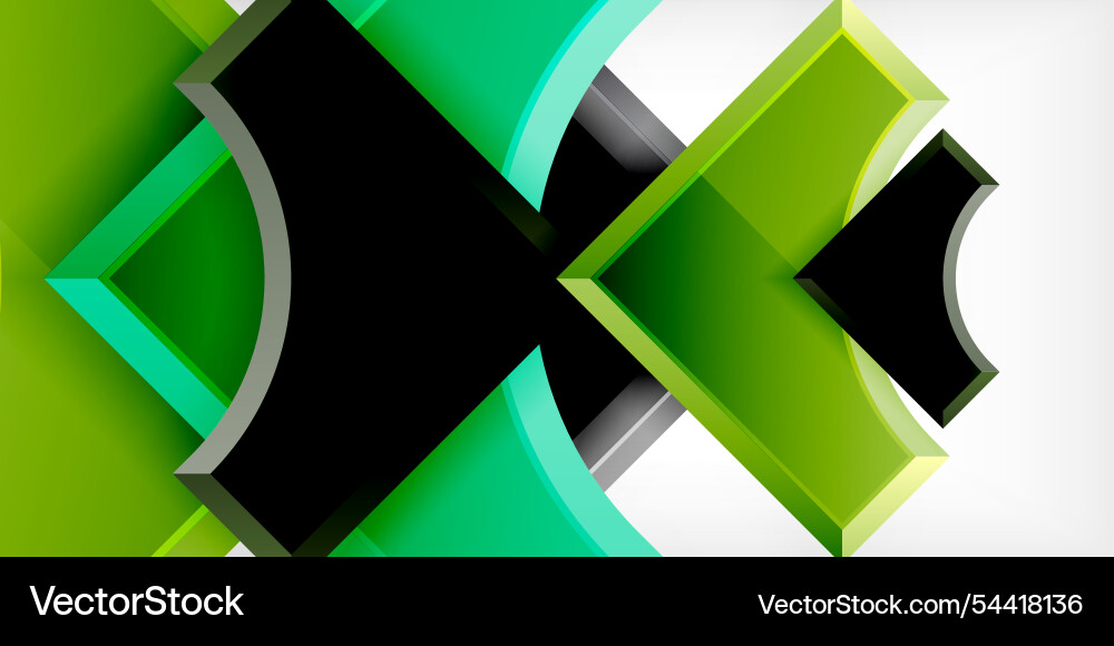 Square arrow shapes with round elements Square arrow shapes with round elements vector image