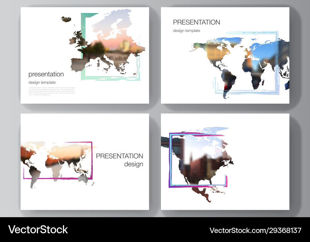 Layout presentation slides design Layout presentation slides design vector image