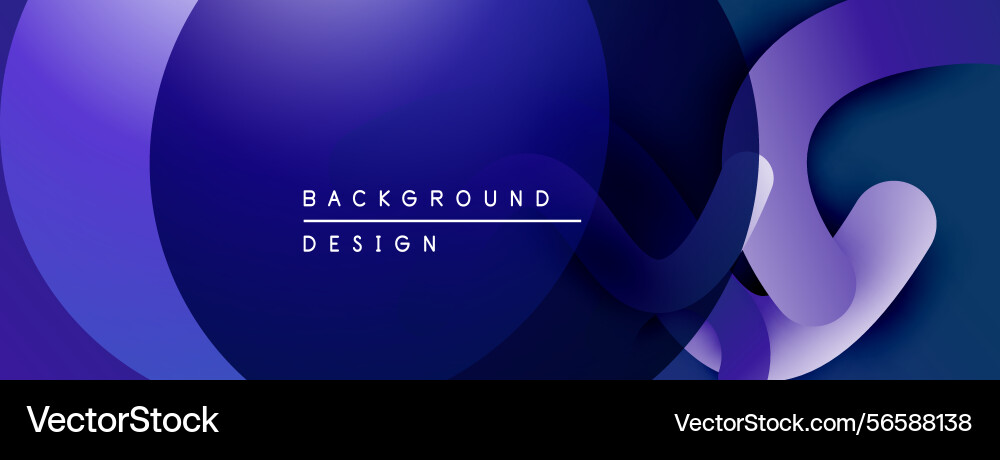 Abstract blue design features overlapping circles Vector Image