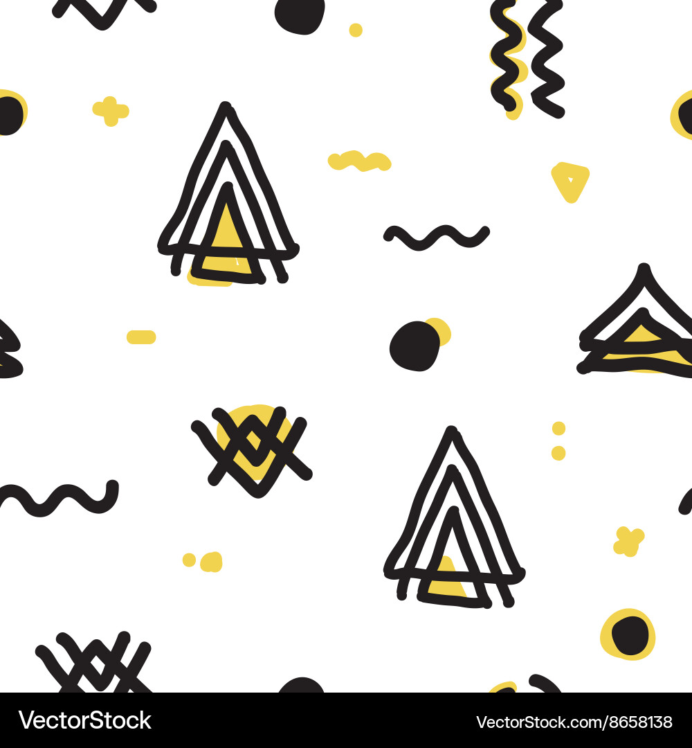 Geometric minimal seamless abstract pattern vector image