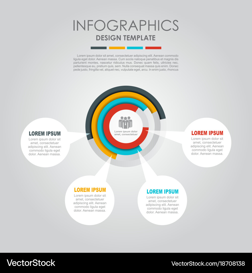Infographic template can be used for workflow Vector Image