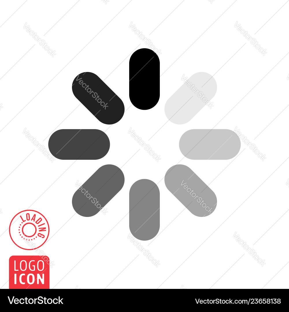 Loading icon on white backgroundloading Loading icon on white backgroundloading vector image