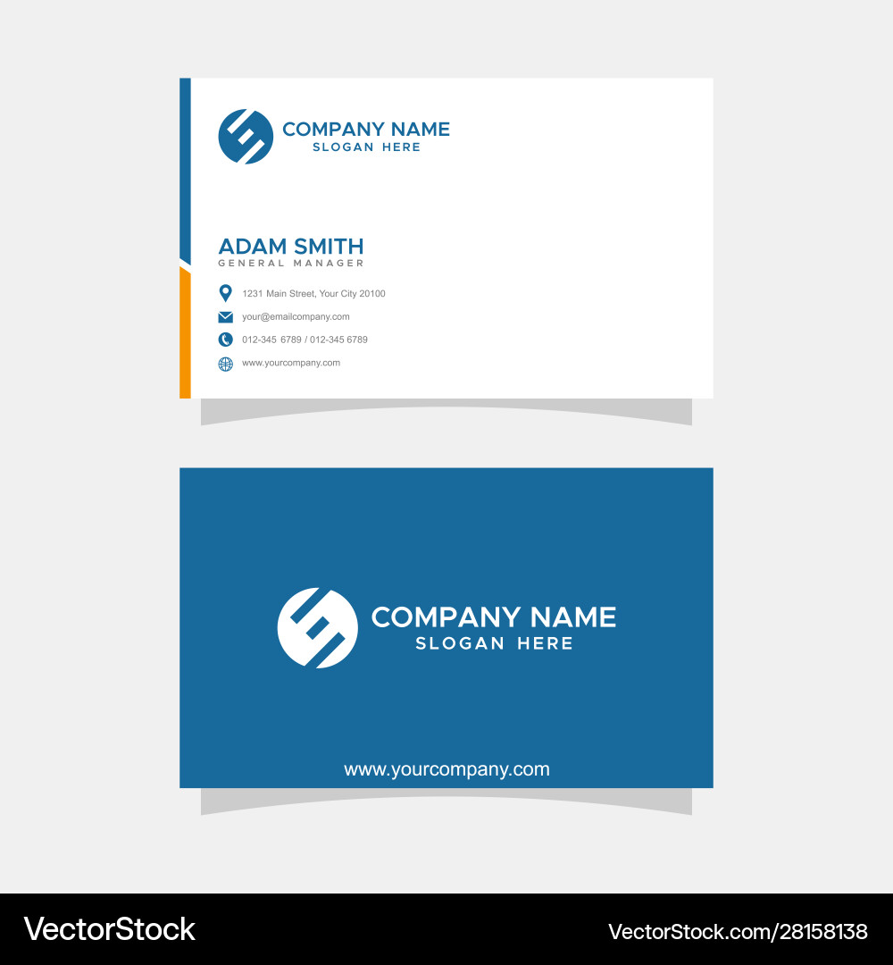 Modern Business Card Template vector image