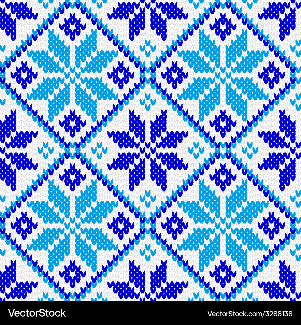Nordic Knit Pattern Texture vector image