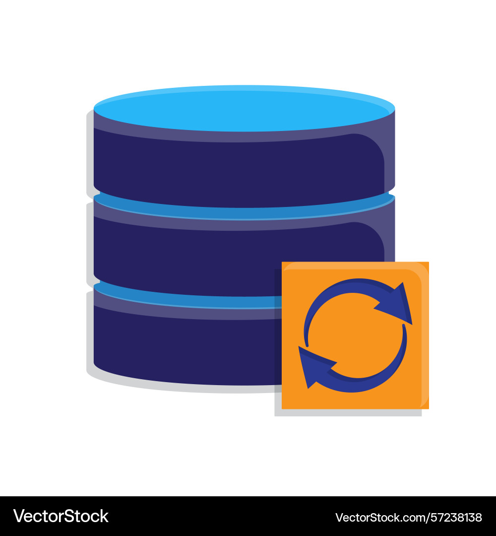 Optimization icon database Optimization icon database vector image