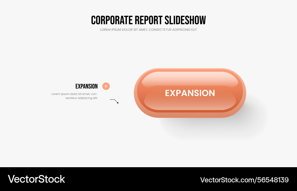 Consulting review slide design project analysis vector image