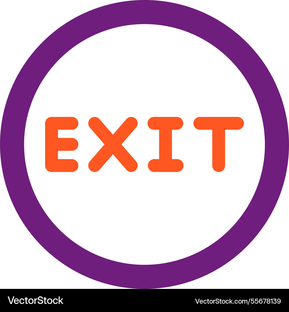 Exit icon design Vector Image