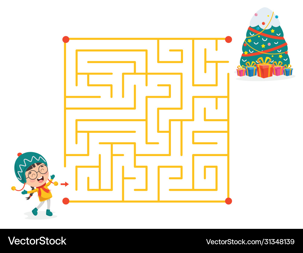 Maze game Royalty Free Vector Image - VectorStock