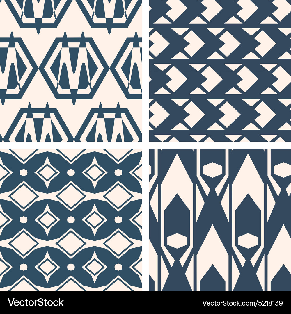 Seamless patterns Vector Image